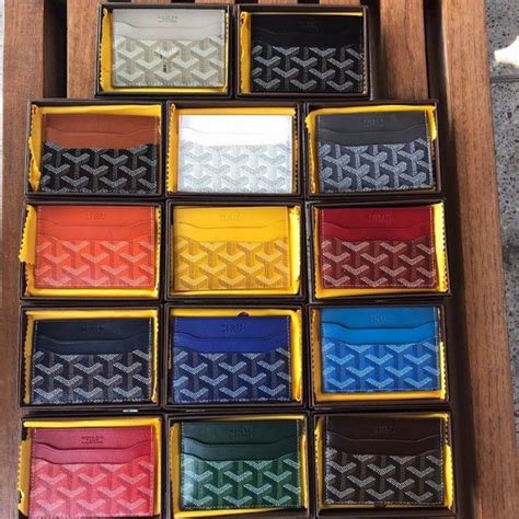 goyard wallet colors.